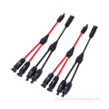 1-Pair Solar Y Cable Plug for IP67 Rated 2-Connection Solar PV Panel Connector